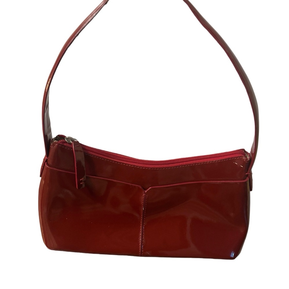 Elegant Red Leather Vintage Shoulder Bag Women’s Red Purse